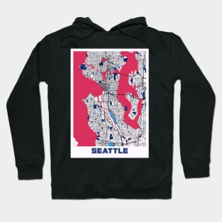 Seattle - United States MilkTea City Map Hoodie